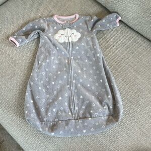 Carters Fleece Sleep Suit Size Small